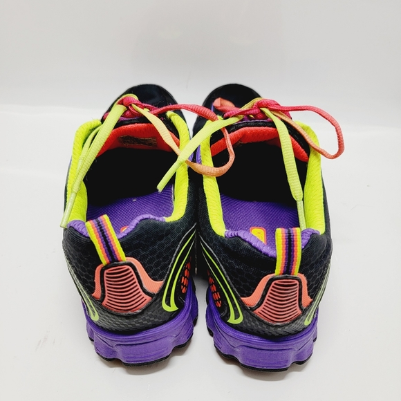 Skechers Flex Womens Size 7.5 Neon Colorful Mesh Running Athletic Shoes Sneakers - Picture 4 of 9